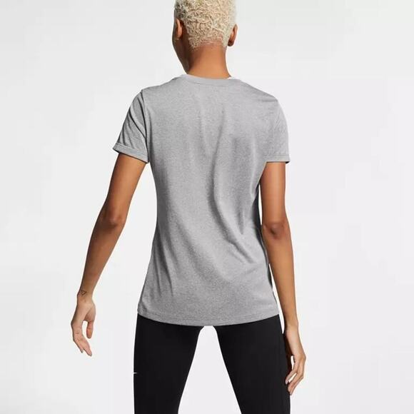 Nike Women's Legend Training T-Shirt dark heather grey sz medium - Picture 2 of 6
